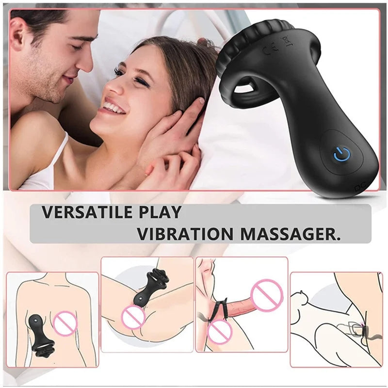 Benny - Vibrating Silicone Penis Ring for Couples ZhenDuo Sex Shop Benny - Vibrating Silicone Penis Ring for Couples ZhenDuo Sex Shop