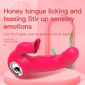 2-in-1 Licking G-spot Vibrator