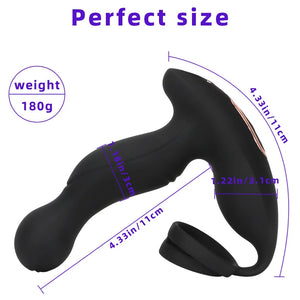Wireless Remote Control Vibrating & Whirling Prostate Massager