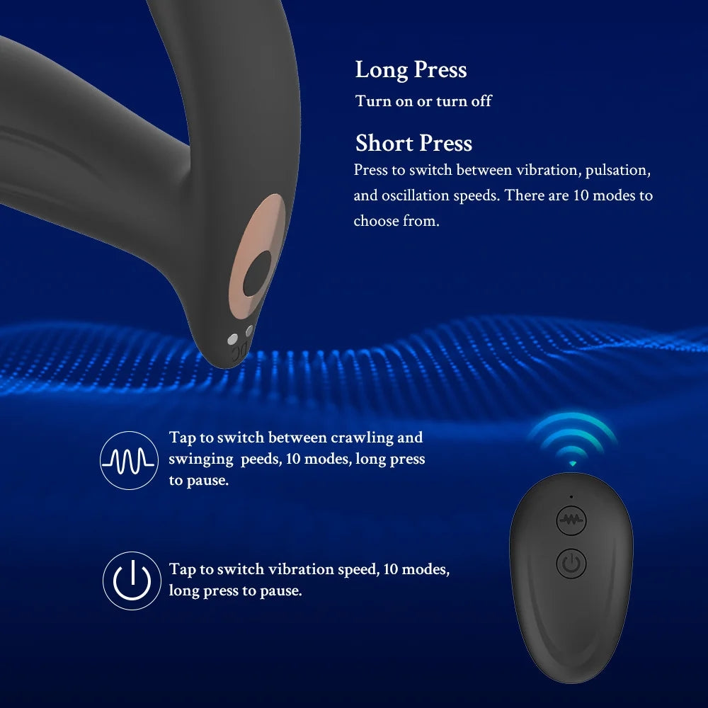 3-in-1 Wiggling Thrusting & Vibrating Prostate Massager ZhenDuo Sex Shop 3-in-1 Wiggling Thrusting & Vibrating Prostate Massager ZhenDuo Sex Shop