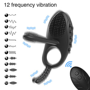 Wireless Remote Male Penis Rings Delay Ejaculation Ring Vibrating Cock Ring