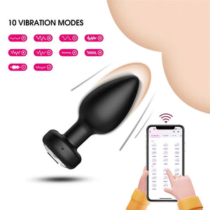Gem App Control 10 Frequency Vibrating Butt Plug