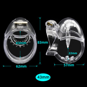Men's Self-Designed Totally Enclosed Chastity Device Belt Cage
