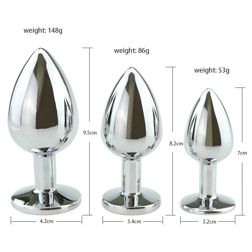 Stainless Steel Anal Butt Plug Fantasy Sex Bondage Anal Stimulation To ZhenDuo Sex Shop Stainless Steel Anal Butt Plug Fantasy Sex Bondage Anal Stimulation To ZhenDuo Sex Shop