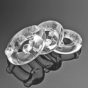 JOKER RING Ox3 Clear Silicone Penis Rings Set