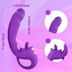 Ava 2-in-1 Tongue-licking Vibrator