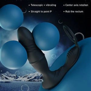 Blockbuster Remote Control Vibrating Telescopic Prostate Massager