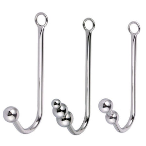 Stainless Steel Anal Hook Prostate Massager Butt Dilator Device