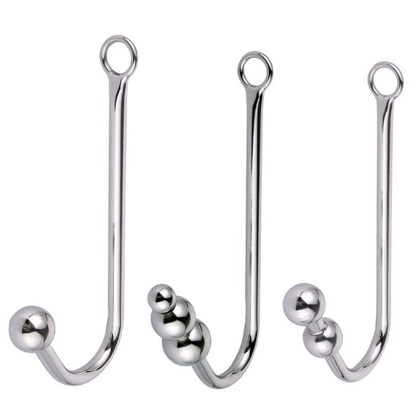 Stainless Steel Anal Hook Prostate Massager Butt Dilator Device