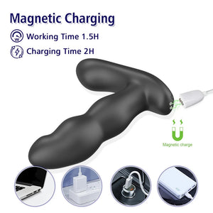 2-in-1 Wireless Remote Control Rotating Vibrating Prostate Massager