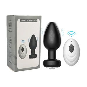 10 Frequency Vibrating Silicone Anal Plug Suit