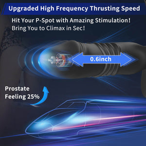 Remote Control Telescopic Silicone Prostate Massager Anal Vibrator-ZhenDuo Sex Shop-ZhenDuo Sex Shop
