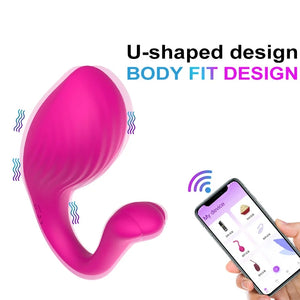 App Remote Control U-shaped Wearable Panty Vibrator
