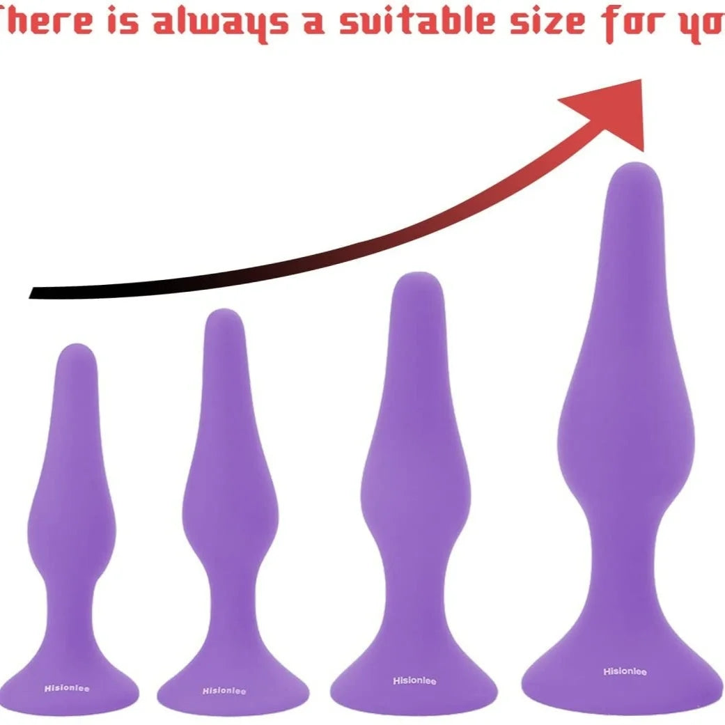 4PCS Anal Plug Set Medical Silicone Sensuality Anal Toys ZhenDuo Sex Shop 4PCS Anal Plug Set Medical Silicone Sensuality Anal Toys ZhenDuo Sex Shop