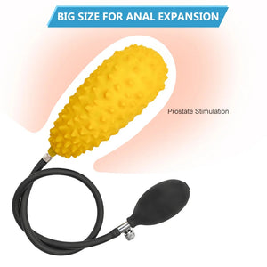 Inflatable Anal Plug Expander Butt Plug Dilator Penis Dildos G Spot Stimulator Prostate Massager