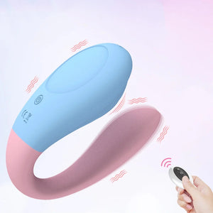 Waterproof Rechargeable Remote Control Couple Vibrator with 8 Frequencies