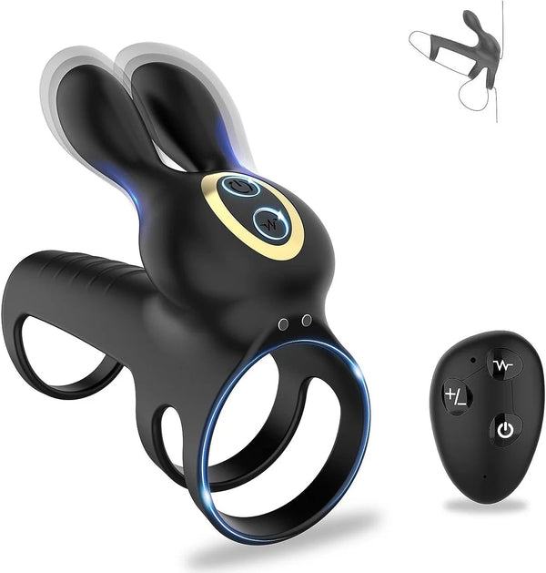 Dooley Wireless Remote Control Vibration Triple Penis Rings For Couples