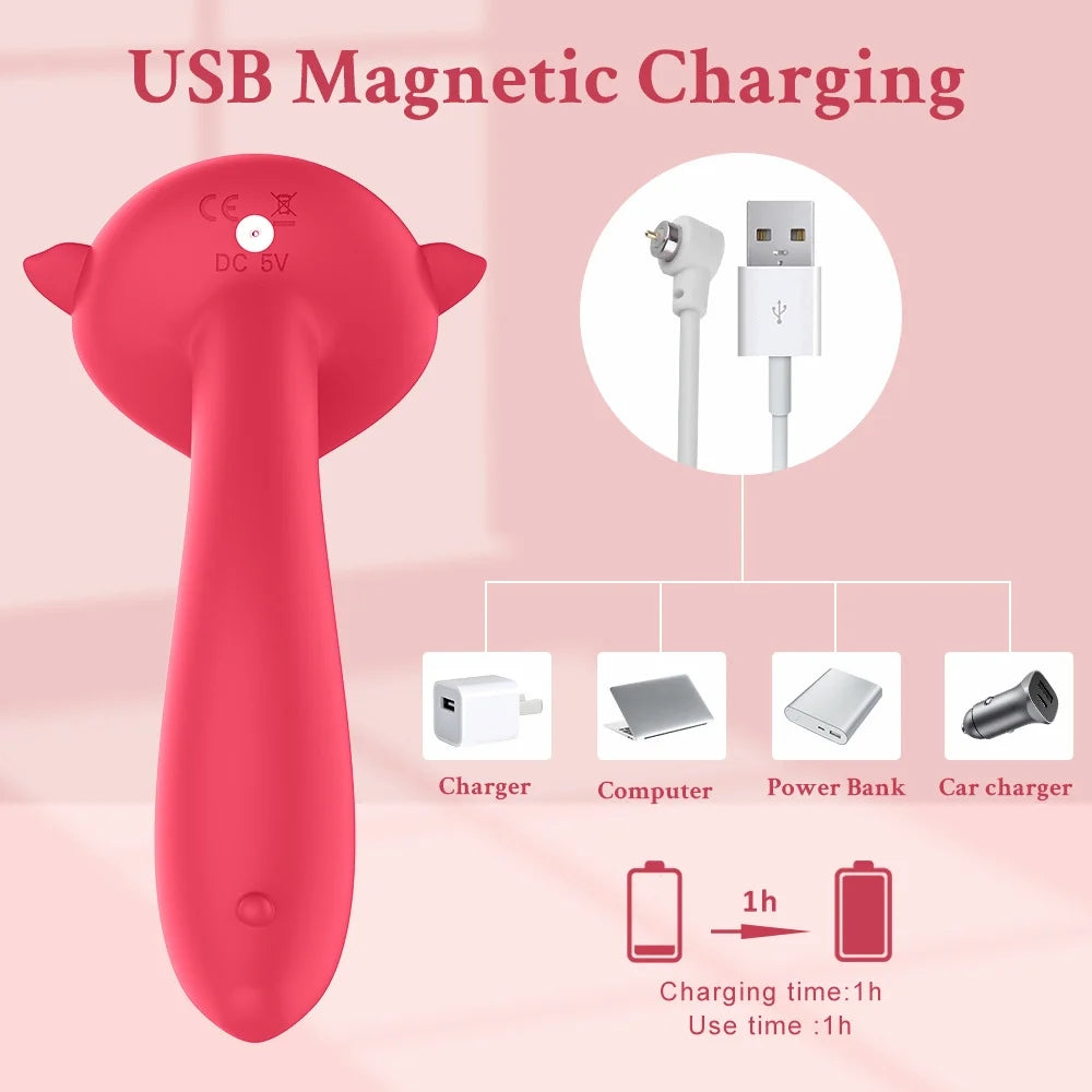 Fox Dual-motor Strong Shock G-spot Vibrator