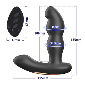 2-in-1 Wireless Remote Control Rotating Vibrating Prostate Massager