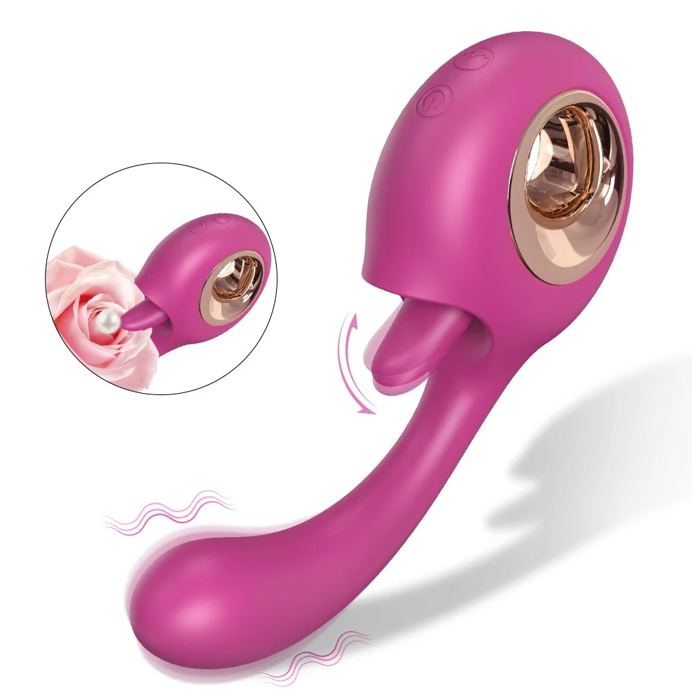 Donut 2-in-1 Clit Licking Toy G Spot Vibrator ZhenDuo Sex Shop Donut 2-in-1 Clit Licking Toy G Spot Vibrator ZhenDuo Sex Shop
