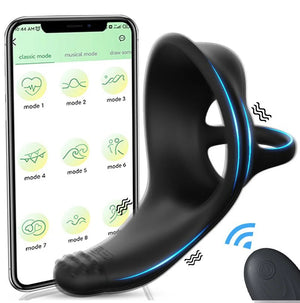 App & Wireless Remote Control Vibration Cock Ring & Prostate Massager