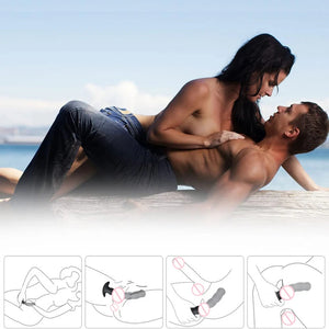 Ripple Silicone Plug Vibe Prostate Massager G-spot Stimulation