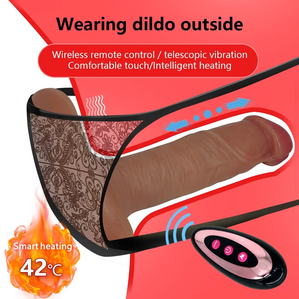 Remote Control Wearable Heating Vibrating Dildo Panties Vibrator ZhenDuo Sex Shop Remote Control Wearable Heating Vibrating Dildo Panties Vibrator ZhenDuo Sex Shop