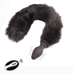 Wireless Remote Control Anal Plug Fox Tail Sex Toys For Adult