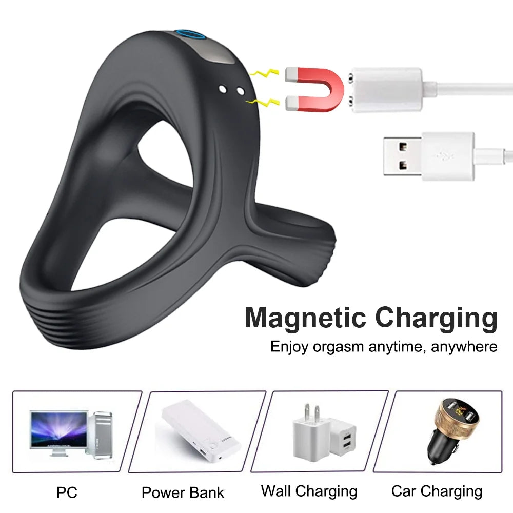 10 Speeds Male Penis Vibrating Cock Ring Vibrator Sex Toys For Men ZhenDuo Sex Shop 10 Speeds Male Penis Vibrating Cock Ring Vibrator Sex Toys For Men ZhenDuo Sex Shop