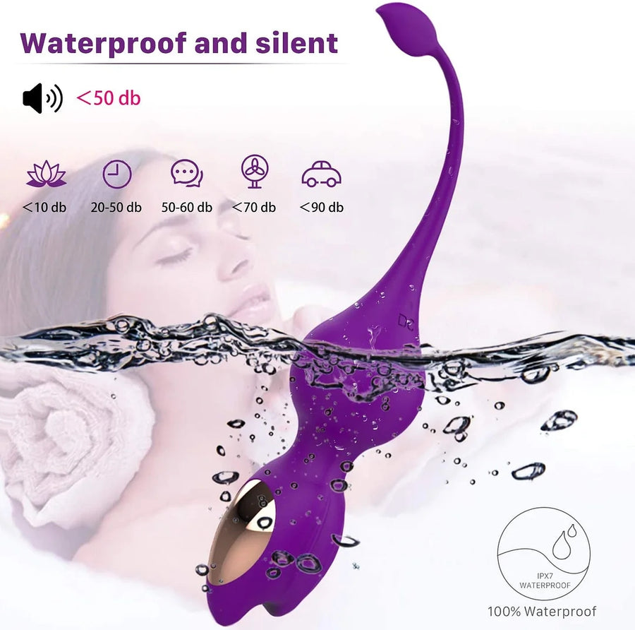 Waterproof Silicone Balls For Beginners And Advanced Women, Rechargeable, With Remote Control Vibration Jumping Egg Vaginal Repair Exerciser