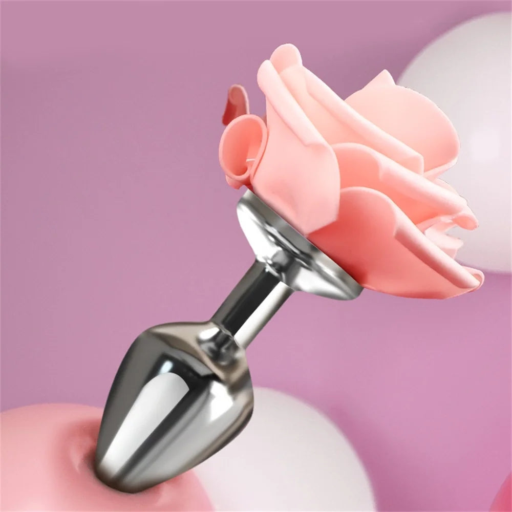 Rose Flower Anal Plug ZhenDuo Sex Shop Rose Flower Anal Plug ZhenDuo Sex Shop