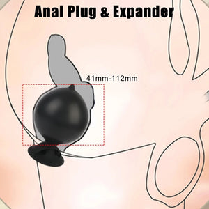 Inflatable Anus Stopper Sucker Anal Expansion Vestibule Prostate Massage Anus Expansion Adult Sex Toy