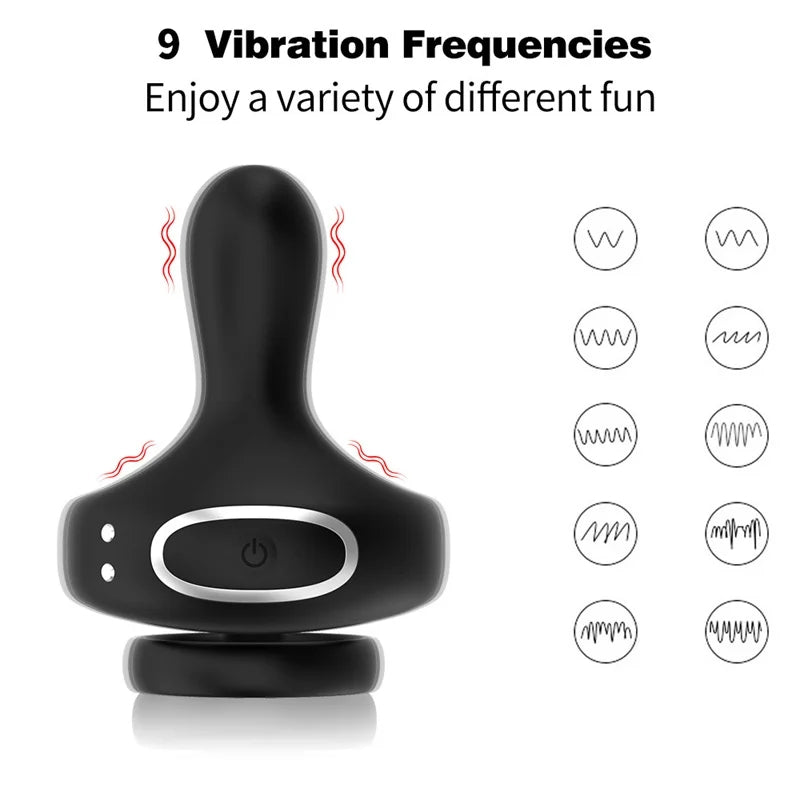 App Remote Control Dual Cock Penis Rings Delay Ejaculation Penis Vibrator