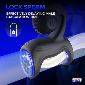 Snail 10 Frequency Vibrating Penis Ring & Clit Stimulator