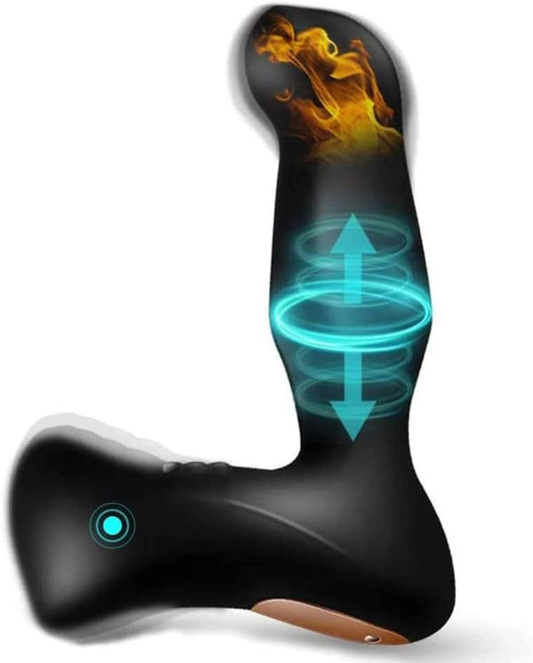 UNIMAT 3-in-1 Thrusting Heating Prostate Massager Stimulator with 8 Vibration
