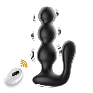 Wireless Remote Control Dual-vibrating Anal Beads For Women & Men