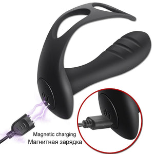 Wireless Remote Control Prostate Massager With Cock Ring