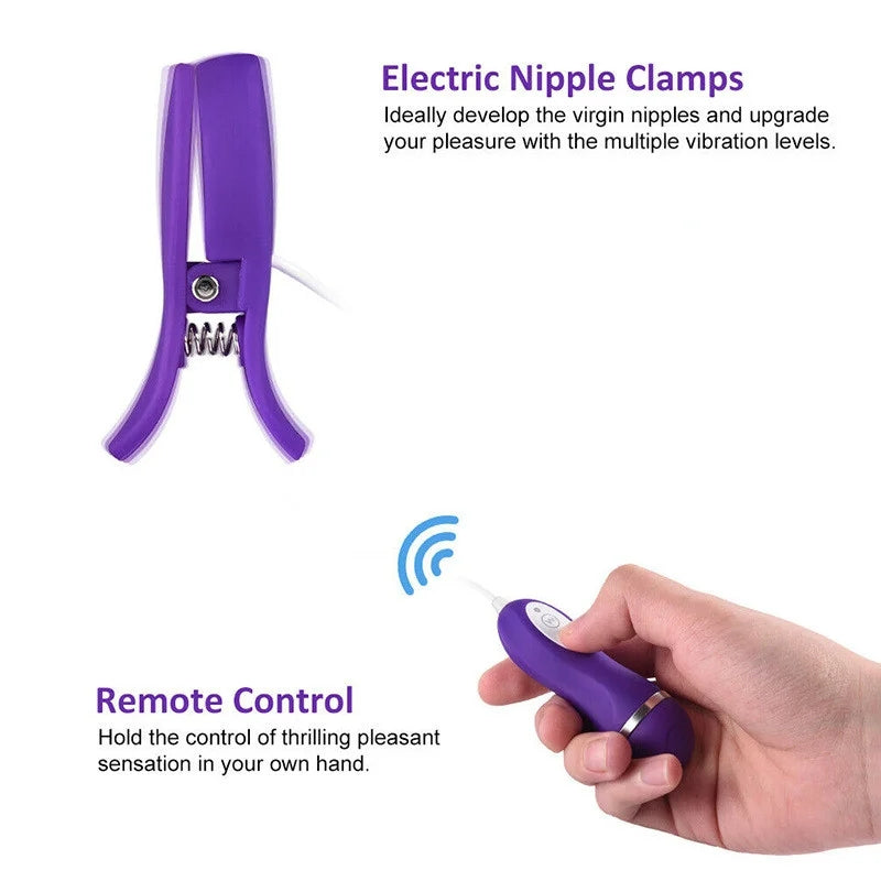 Nipple Clamps Vibrating Breast Clips Nipple Stimulator Wired Vibrators ZhenDuo Sex Shop Nipple Clamps Vibrating Breast Clips Nipple Stimulator Wired Vibrators ZhenDuo Sex Shop