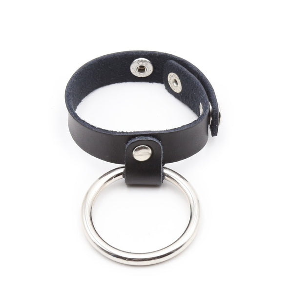 Anillo de metal para pene con correas de cuero para escroto, anillo para pene con retraso ajustable, eyaculación retardada para pene