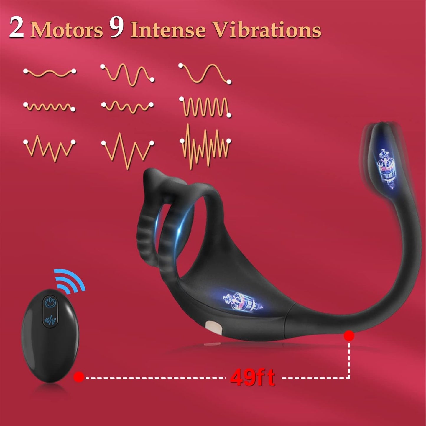 Vibrating Cock Ring Taint Stimulator with Mini Bullet, Remote Control ZhenDuo Sex Shop Vibrating Cock Ring Taint Stimulator with Mini Bullet, Remote Control ZhenDuo Sex Shop
