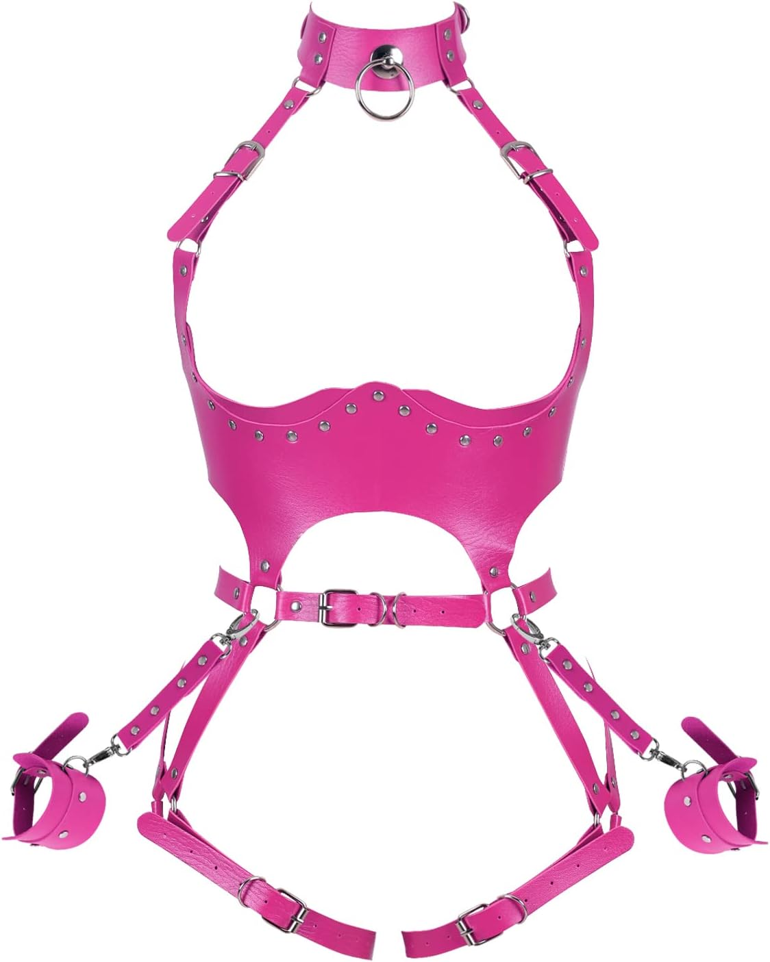 Leather Waist Garter belt Punk Full Body Harness Chest Strap Set for W ZhenDuo Sex Shop Leather Waist Garter belt Punk Full Body Harness Chest Strap Set for W ZhenDuo Sex Shop