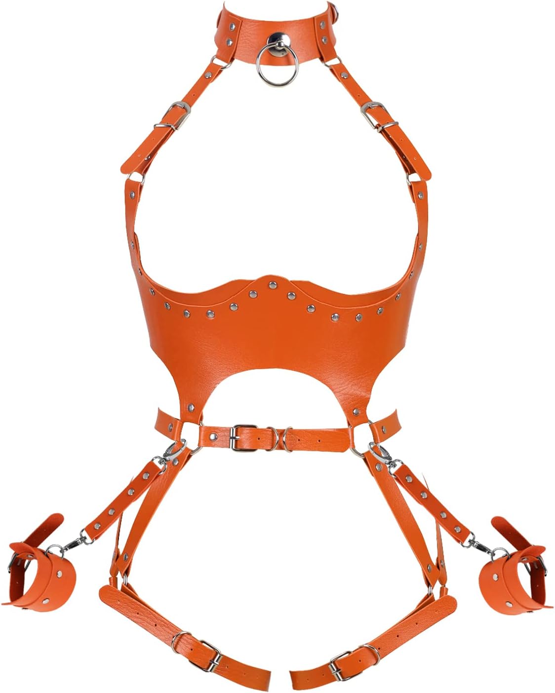 Leather Waist Garter belt Punk Full Body Harness Chest Strap Set for W ZhenDuo Sex Shop Leather Waist Garter belt Punk Full Body Harness Chest Strap Set for W ZhenDuo Sex Shop