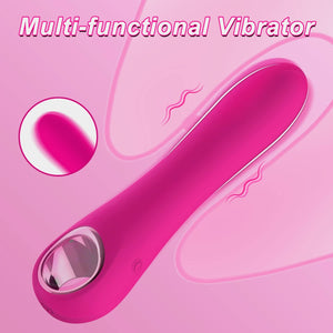G-Spot Bullet Vibrator with 10 Strong Vibrations, Tuitionua Vibrating Dildo Clitoris Nipple Vagina Massager Stimulator