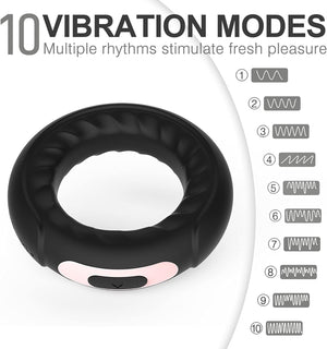 Infiniti Vibrating Penis Ring Remote Control Clitoris Stimulator