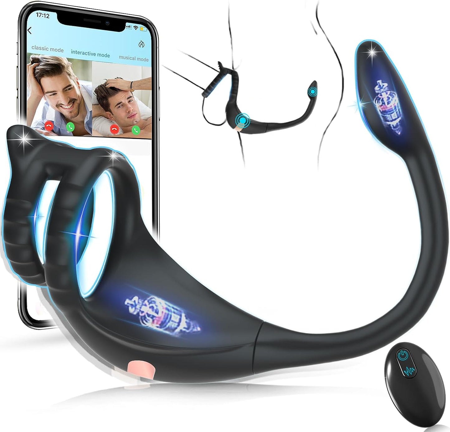 Vibrating Cock Ring Taint Stimulator with Mini Bullet, Remote Control ZhenDuo Sex Shop Vibrating Cock Ring Taint Stimulator with Mini Bullet, Remote Control ZhenDuo Sex Shop