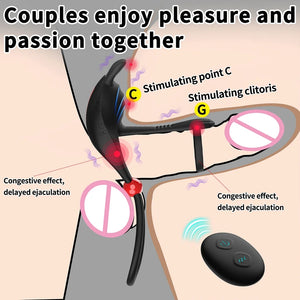 Adjustable Buckle Strong Shock Penis Ring For Couples