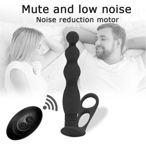 Remote Control Anal Vibrator With Cock Ring