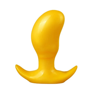 Pea Shaped Anal Plug With Pearlescent Soft Adhesive Back Court Pull Beads