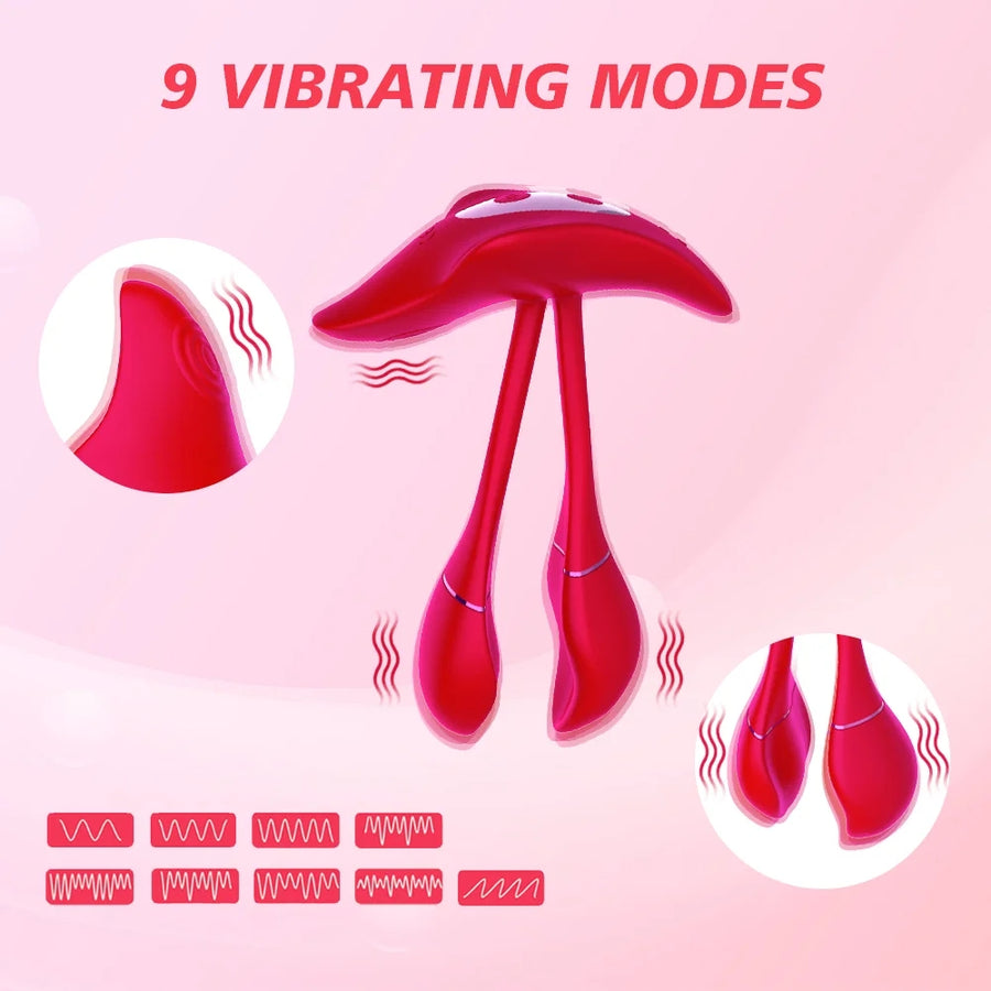Female App Remote Control Flirting 9 Frequency Vibration Masturbation