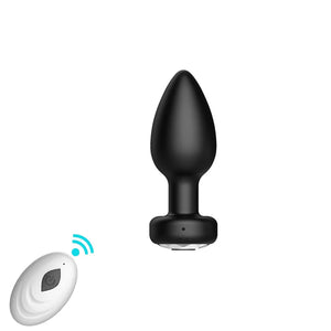 10 Frequency Vibrating Silicone Anal Plug Suit